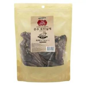 애견간식 펫더맨 국내산 순수 오리날개 400g 1팩 (WFK3DN1)