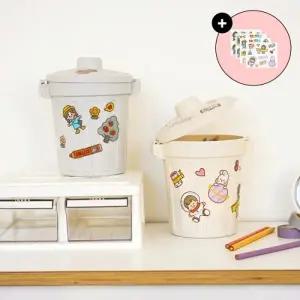 연필꽂이 펜통 책상 미니 휴지통 화장대 DIY 쓰레기통_23098726