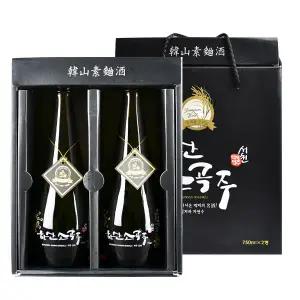 한산소곡주 살균주 선물세트 750mlX2병/도수16%
