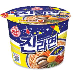 오뚜기 진라면 순한맛 큰컵 110g 12개 / 컵라면