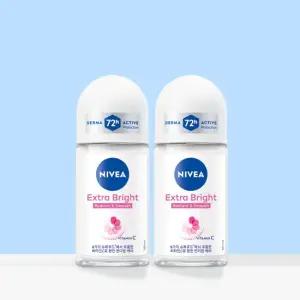 니베아 데오드란트 롤온 엑스트라 브라이트 50ml 2개