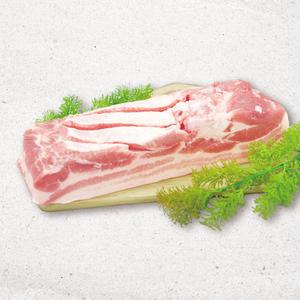 [국제식품] 우리돼지 한돈 냉장 통오겹살 1kg(구이용,바베큐용)