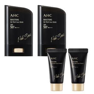 AHC 박세리 마스터즈 에어 리치 선스틱 14g x 2개+선크림 10g x 2개