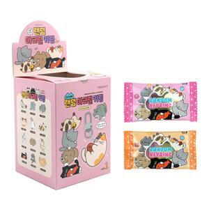 귀여운 고양이 캐릭터 아크릴 열쇠고리 랜덤 키링 뽑기 (60P)