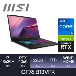 HMC l RTX4060 x i7 l GF76 B13VFK ( Win11 / D5 32GB / NVMe 1TB ) 사은품 마우스