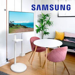 삼성전자 32인치 스마트 IPTV M5 S32DM501E 화이트 소형TV + 무빙 이동식 스탠드 2in1 삼탠바이미 패키지