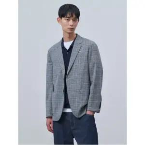 [빈폴] 울리넨 글렌체크 재킷 그레이 (BC4411C323)