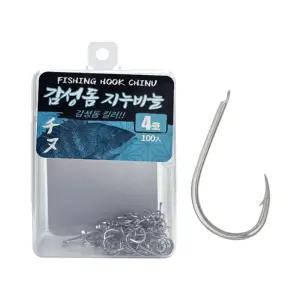 싸파 더블킬 감성돔 지누바늘 4호 니켈 덕용(100개)/낚시/도구/바늘/낙시/묶음/바늘통/세트/낚싯바늘/채비