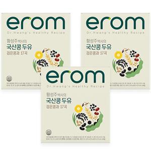 이롬 황성주 우유팩 박사의 국산콩 두유 검은콩과 17곡 190ml 72개