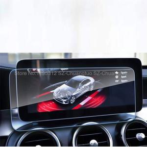메르세데스 벤츠 GLC W253 2020 -2021 용 강화 유리 화면 보호 필름, 자동차 GPS 내비게이션 스크래치 방지 필름, 10.25 인치