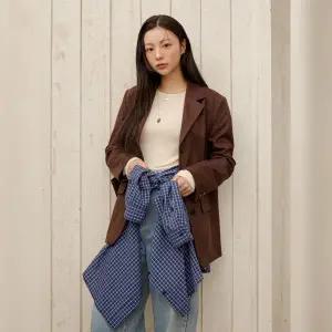 [롯데백화점]올리브데올리브 싱글 스웨이드 자켓(OL5XJ880)