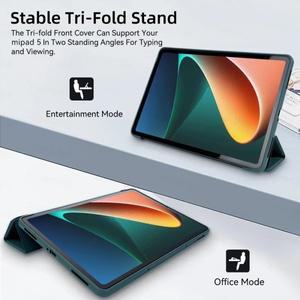 Xiaomi Mi Pad 용 태블릿 케이스 5/6 Pro 11in 7 2024 지원 자기 충전 Funda