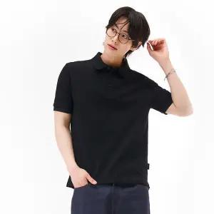 [하프클럽/체이스컬트]U 코튼 혼방 카라 반팔티