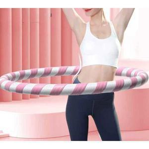 파이프훌라후프 상급자 성인 감량 뱃살제거 7KG 핑크 운동 다이어트 훌라후프 홈트 지압
