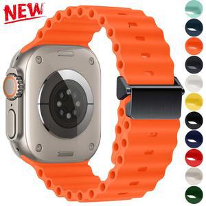 Apple watch 울트라 밴드 용 스트랩 49mm 44 45 41 42 46 40mm 38mm 44 45mm 1 1 오션 벨트 iWatch 시리즈 10 9 8 7 se 밴드