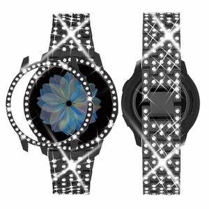 갤럭시 시계 7/FE/6/5/pro/4/클래식/액티브 2 금속 팔찌 Amazfit GTR 4/GTS 4/2/2e/3 스트랩용 20mm 22mm 다이아몬드 밴드