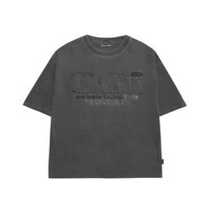 오드스튜디오 ODSD 피그먼트 데미지 티셔츠 - LIGHT CHARCOAL OO4MURT101LC