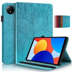 Redmi Pad SE 8.7 용 케이스 Funda Xiaomi 4G 3D 트리 양각 플립 스탠드 TPU 뒷면 커버 태블릿