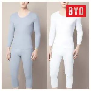 BYC 남성 베스트 7부 내의 상하세트 40수 순면 BYI6794