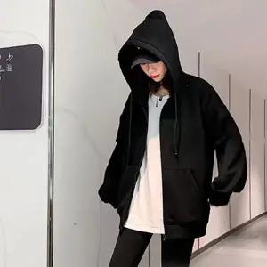 남여공용 오버핏 후드집업 데일리룩 봄가을 오버핏 커플룩 2color