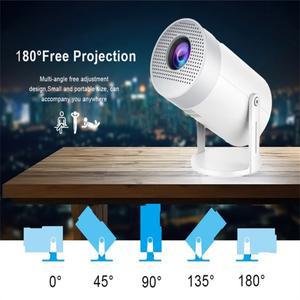 WiFi6 스피커 180을 탑재한 MG50 스마트 휴대용 프로젝터 ° 무료 지원 자동 초점 Android 미니