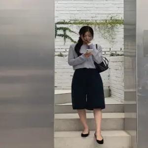 버뮤다 밴딩 데님팬츠