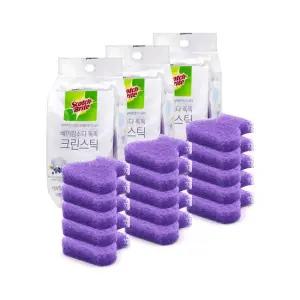 3M 베이킹소다 톡톡 크린스틱 리필 5입 x 3개   일회용청소