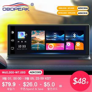K2 Pro 11.3인치 대시 캠 4K 2160P 차량용 DVR 녹화 카플레이 및 Android 자동 무선 연결 5G WiFi GPS 네비