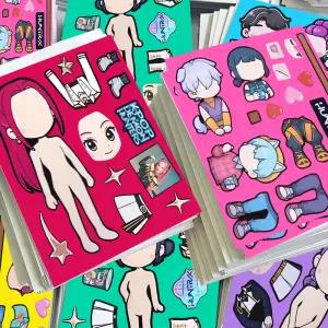 케이팝 데몬헌터스 스티커 DIY 호랑이 진우 조이 케데헌 인형 루미 만들기 케데몬스티커