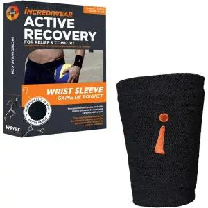 Incrediwear 손목 슬리브 관절 서포트 회복 보호대 블랙