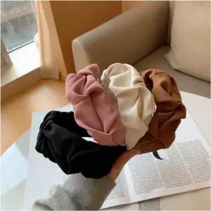 주름 볼륨 머리띠 헤어밴드 반다나 올림머리