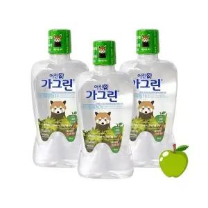 고품질 어린이 가그린 380ml x 3개세트 (사과) WFFSAKI
