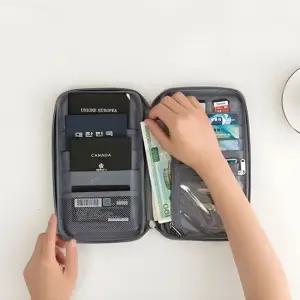 다용도 지갑 파우치 해외여행 여권 티켓 카드보관