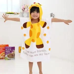 베베샤 기린 동물비치가운 아동 타올 물놀이 샤워 목욕타월 (WFK3TZU)