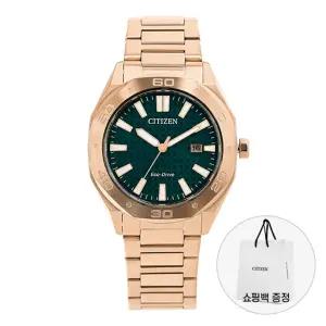 시티즌 남성 메탈 손목 시계 에코드라이브 BM7633-81X