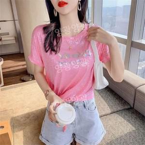 라인 댄스복 상의 줌바 라틴 사교 댄스티 모던댄스 공연복 분홍