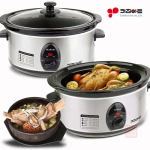 키친아트 라팔 슬로우쿠커 3.2L 약탕기 죽 전기냄비 찜요리 멀티쿠커 찜기 분리형내솥