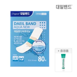 [대일밴드] 아쿠아뉴 방수밴드 표준형 80매+닥터스킨 연고 1개
