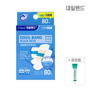 [대일밴드] 아쿠아뉴 방수밴드 혼합형 80매+닥터스킨 연고 1개
