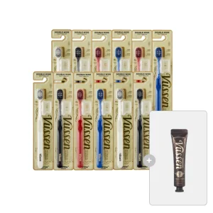 [50%+T5%]뷰센 더블와이드 칫솔 12입+34 치아미백제 34g