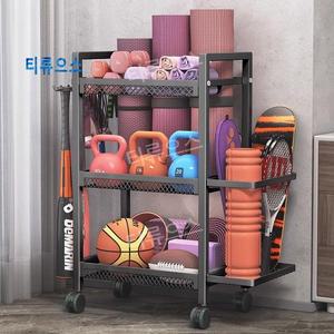 티류으스 운동기구 정리함 요가 소도구 수납 매트 랙