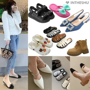 [인더슈30%]  지금 신기좋은 슈즈! 여성샌들 슬리퍼 뮬 슬링백 단화 플랫 스니커즈 정