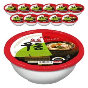 농심 생생우동용기 276g, 12개
