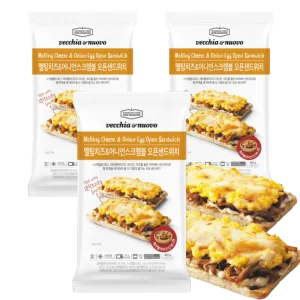 [내일도착] 베키아에누보 멜팅치즈 & 어니언 스크램블 오픈샌드위치 405g x 3팩 ( 총