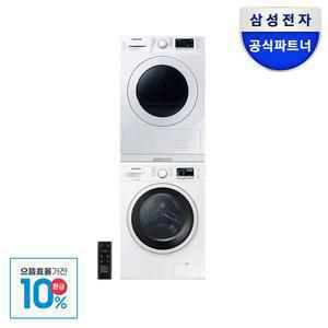 으뜸효율 체감 97만원 삼성 세탁기 건조기 세트 WW90T3000KW+DV90T5440KW 9kg+9kg