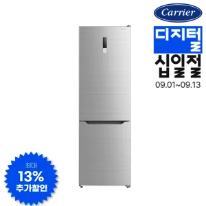 캐리어 302L 메탈실버 피트인 콤비냉장고 KRNC302SEI2