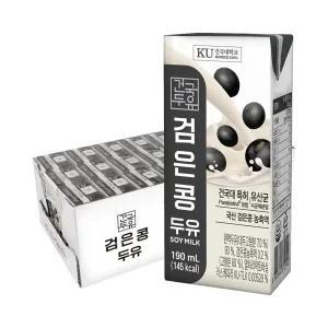 [내일도착] 건국 검은콩 두유 190ml 24팩