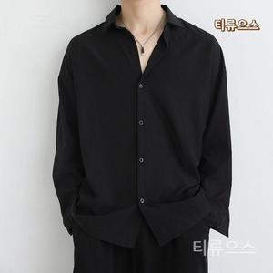 난방 와이드카라 스판 긴팔 여름남성 구김없는 반팔 셔츠 실크 와이셔츠 남성 티류으스