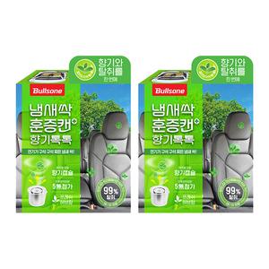 불스원 냄새싹 향기톡톡 훈증캔, 프레시 허브향, 2개