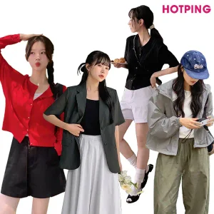 [핫핑] 44~110/가을.여름 베스트/간절기템/가디건/자켓/집업/바람막이/긴팔/반팔/후드